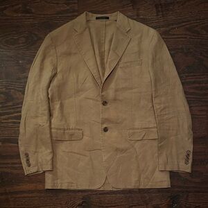Lauren Ralph Lauren Tan Linen Blazer